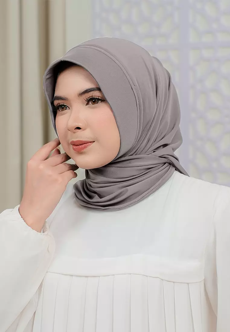 HIJAB INSTAN SOFTPAD AMEENA - KHAKI