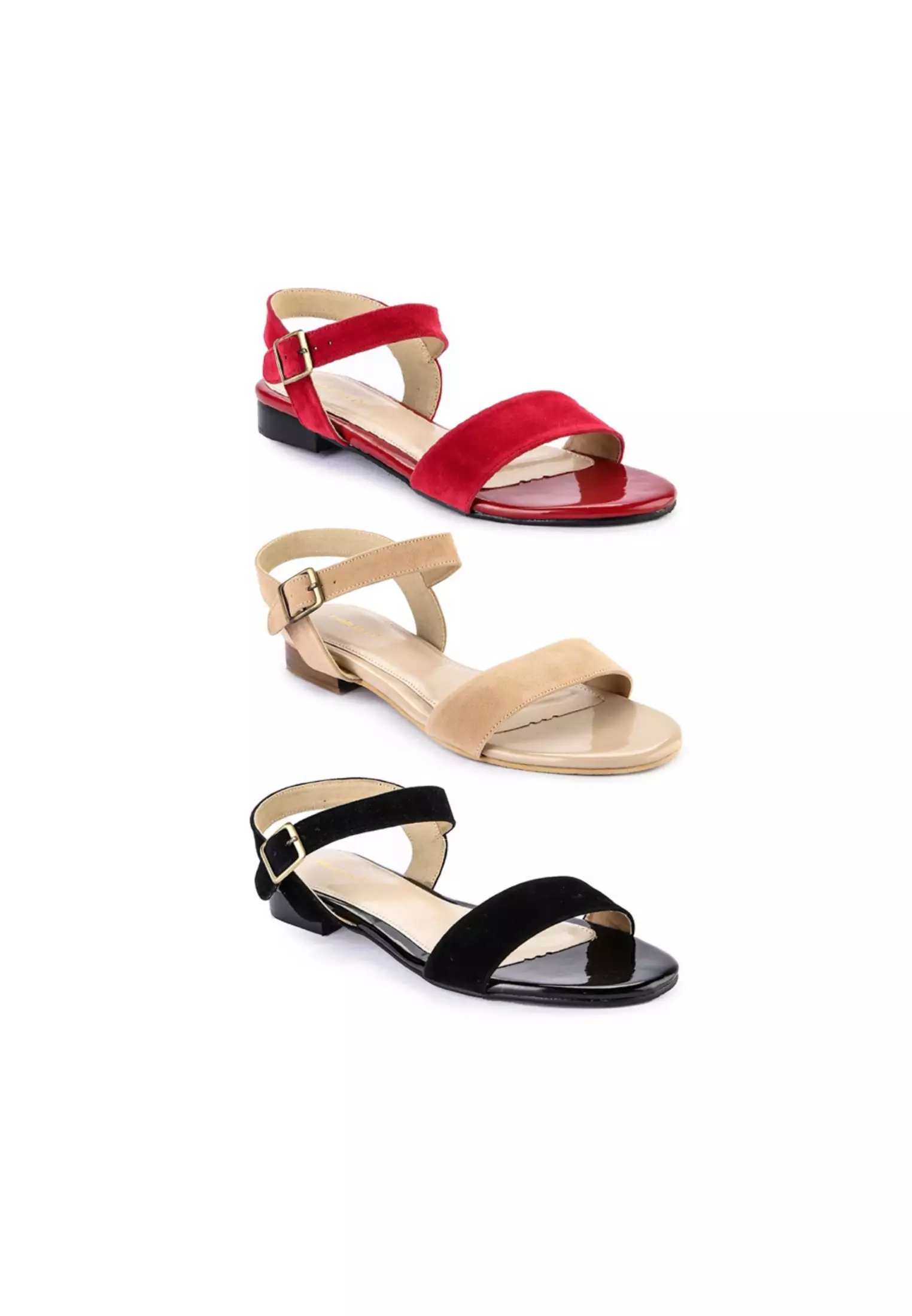 Mathilda Sandal wanita Flat Slip On