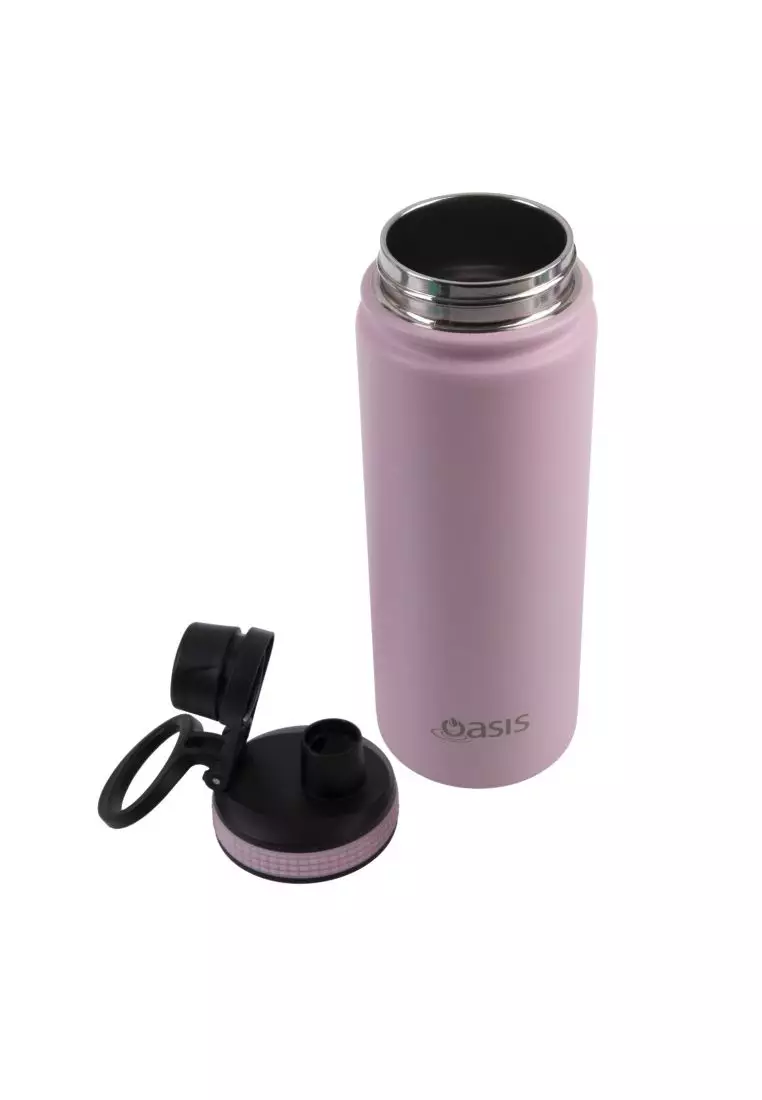 Oasis Stainless Steel Insulated Sports Water Bottle with Screw Cap 550ML - Carnation