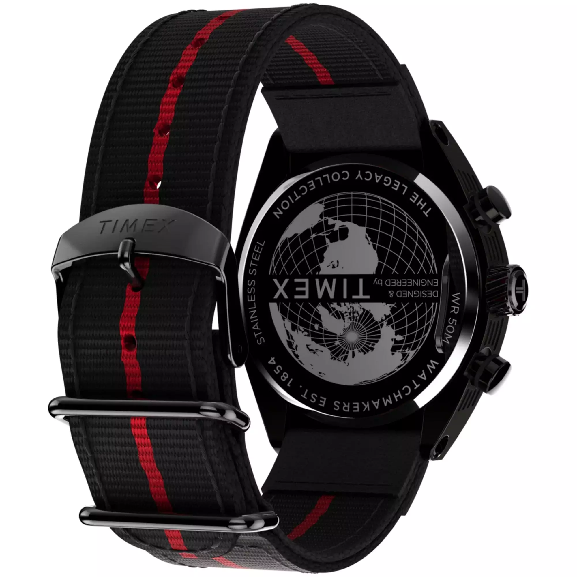 Jam Tangan Pria Timex Chronograph Legacy Tonneau TW2W50200V5 Original