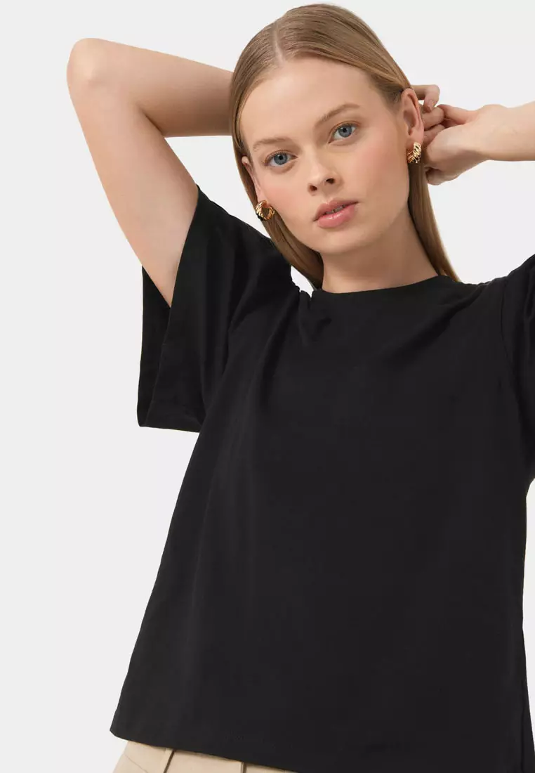 Cayla Gathered Sleeve Tee