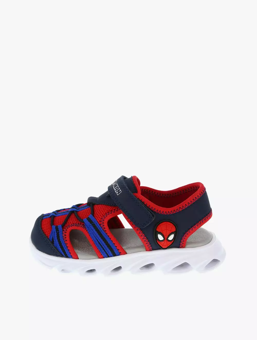 Payless Disney Childrens Spiderman Lighted Toddler Sandals - Dark Blue_06