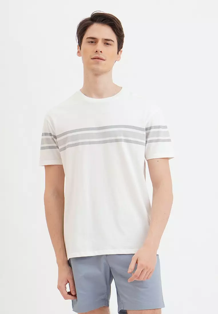 Penshoppe plain top white shirt