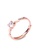 Millenne silver MILLENNE Made For The Night Diamonds are Forever Square Cubic Zirconia Rose Gold Ring with 925 Sterling Silver A1CDDACC782666GS_1