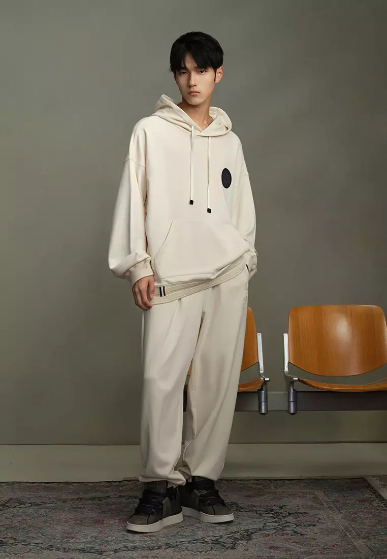 MEN'S PALLADIUM LOGO LOOSE FIT COTTON HOODIE