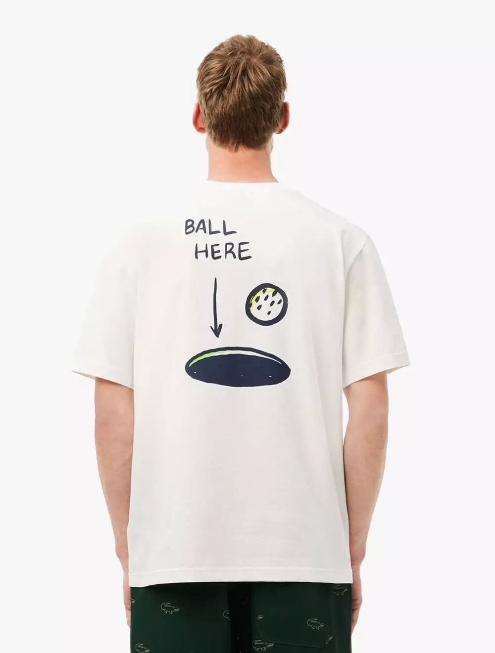 Loose Fit Ultra Dry Cotton Golf T-shirt - White