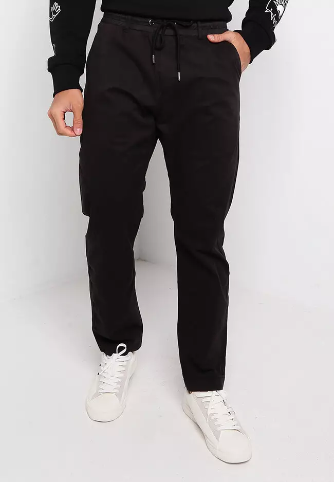 Chino twill drawcord 2025 jogger pants