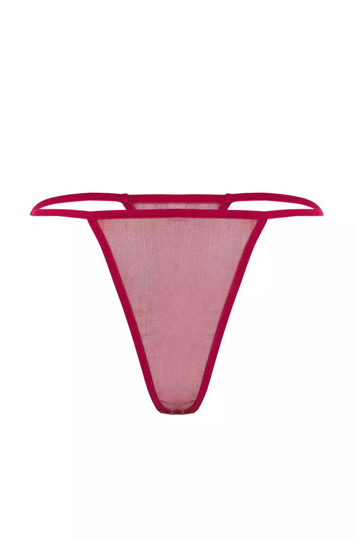 Burgundy Uncovered Lace Tulle/Mesh Suspender Pantyhose Babydoll/Fantasy Nightgown