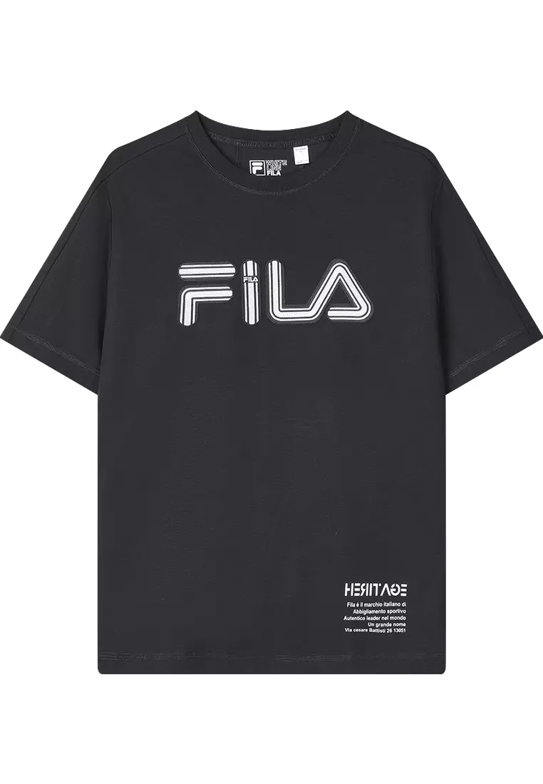 FILA CORE WHITE LINE HERITAGE Men's Short Sleeve T-shirt