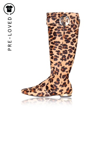 Buy TORY BURCH Pre-Loved tory burch Leopard Printed Suede High Boots 2023  Online | ZALORA Singapore