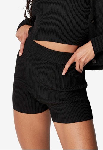 MISSGUIDED black It Item Co Ord Shorts E0627AAD99E9FAGS_1