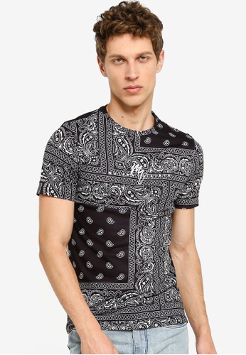 Buy River Island Bandana Print Muscle Fit T Shirt Online Zalora