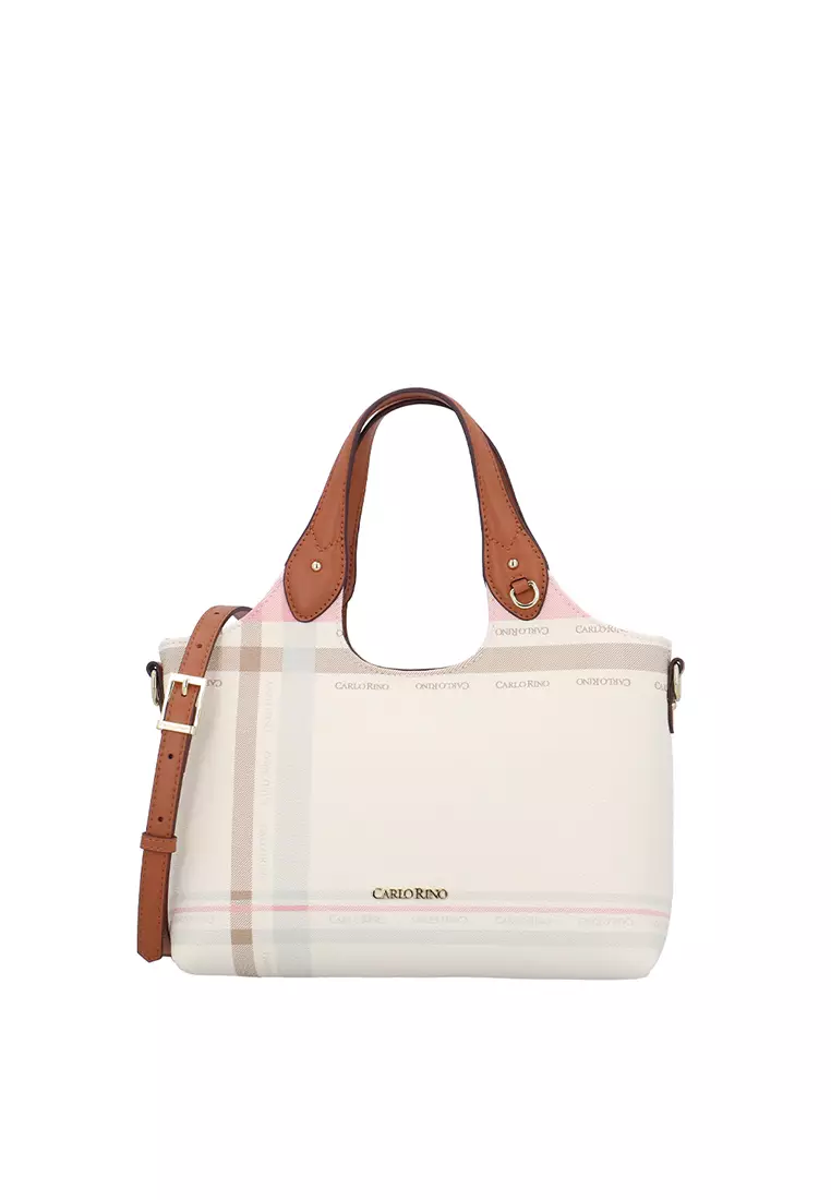Buy Carlo Rino The Interlace Tote Bag - Beige 2026 Online | ZALORA