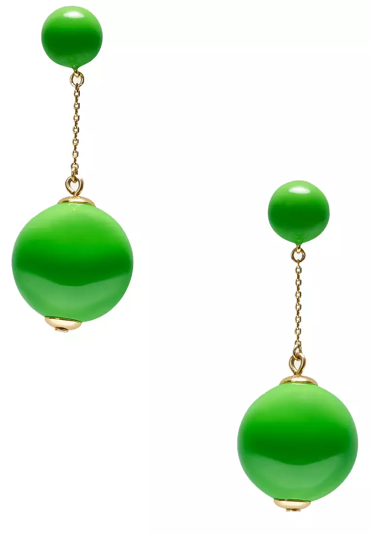 Have A Ball Linear Earrings in KS Green K9591