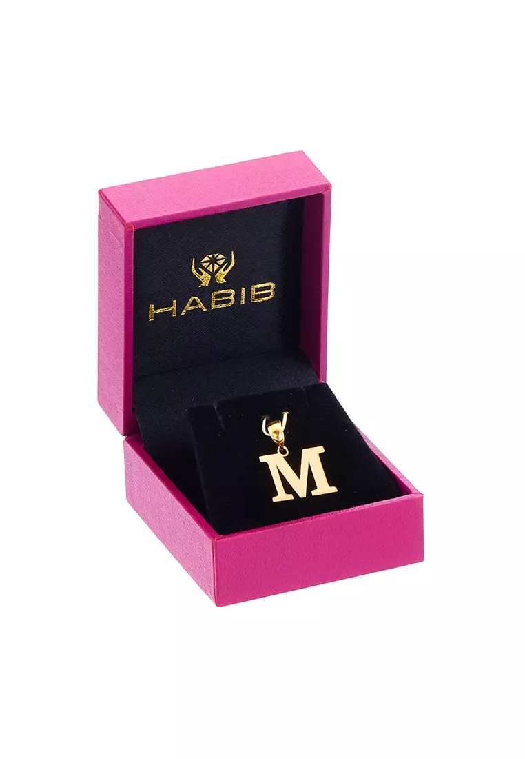 HABIB 916/22K Yellow Gold Alphabet Pendant STP060523(M)