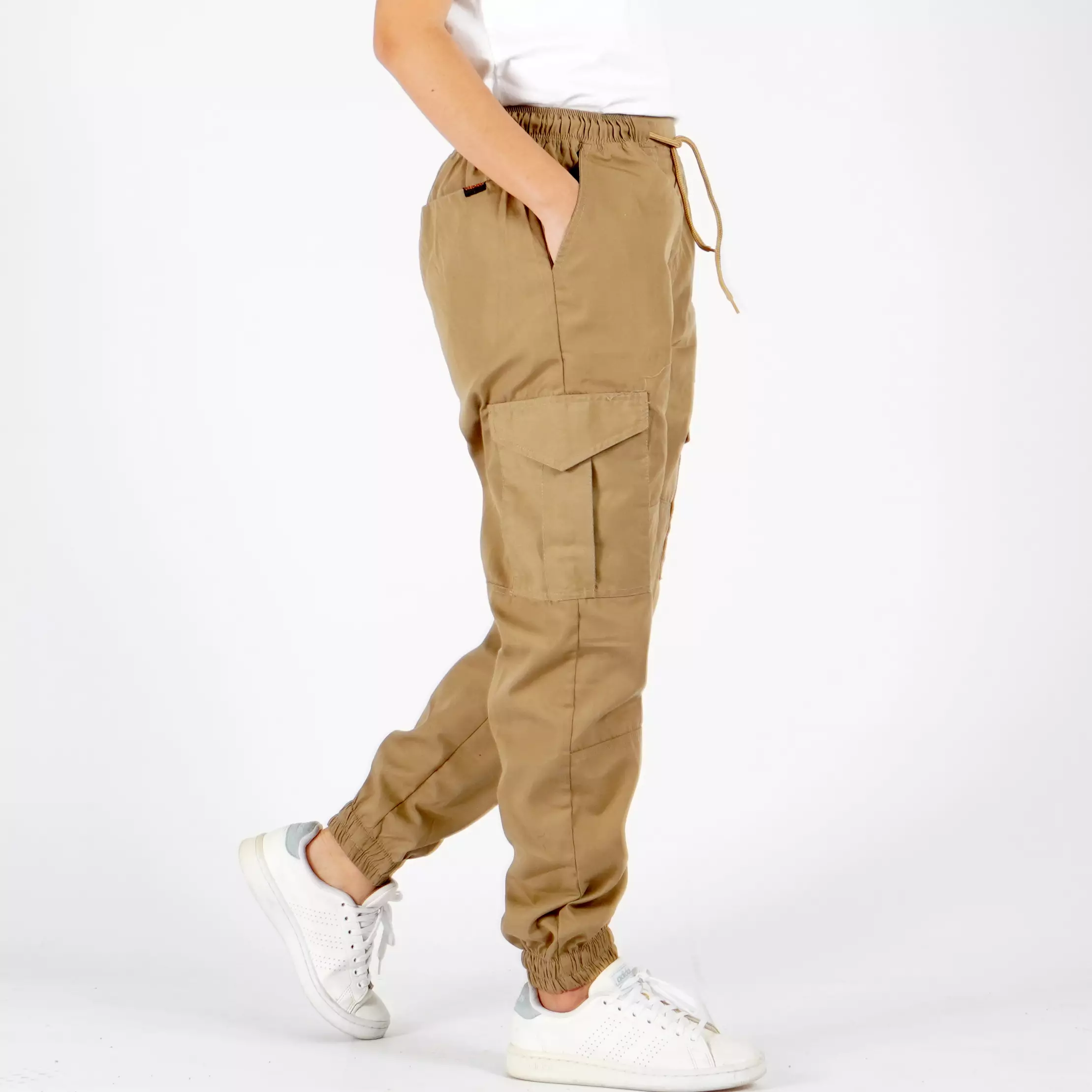  DIVA Celana Cargo Wanita Cargo Jogger Pants Wanita - KREM