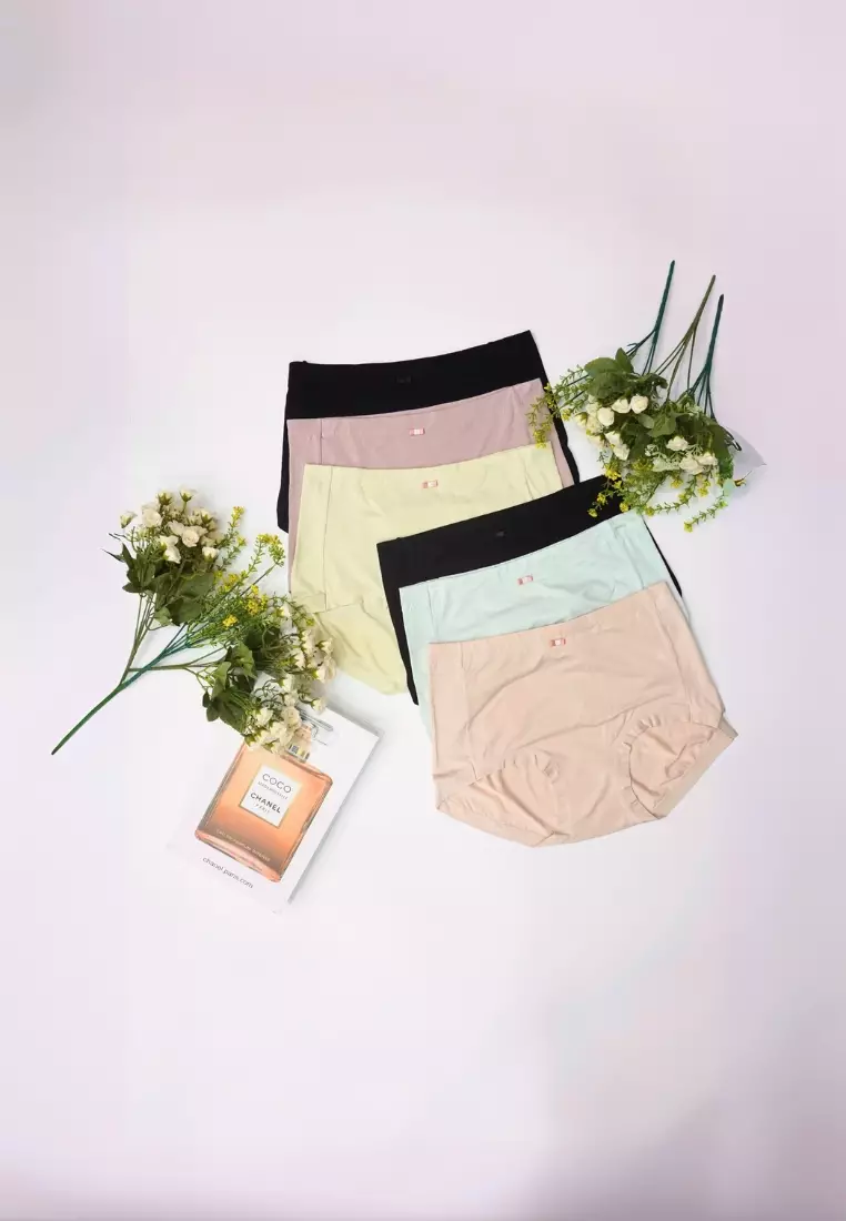 6 Pack Azalea Plus Size High Waisted Panties Bundle B