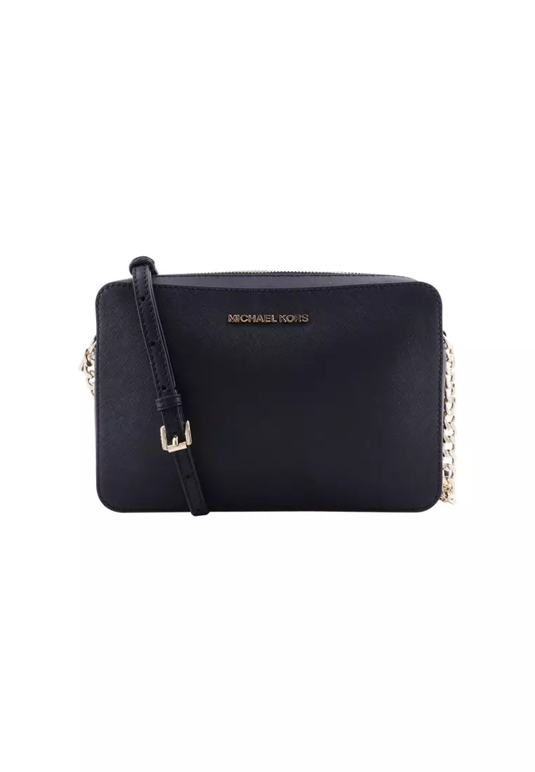 Buy Michael Kors Jet Set Large Saffiano Leather Crossbody Bag In