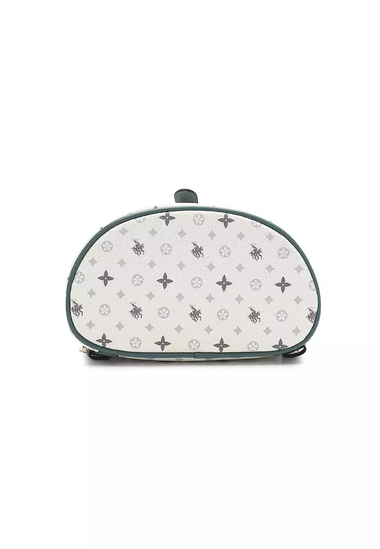 Women's Monogram Backpack (Tas Ransel & Tas Punggung Wanita) - Abu-Abu