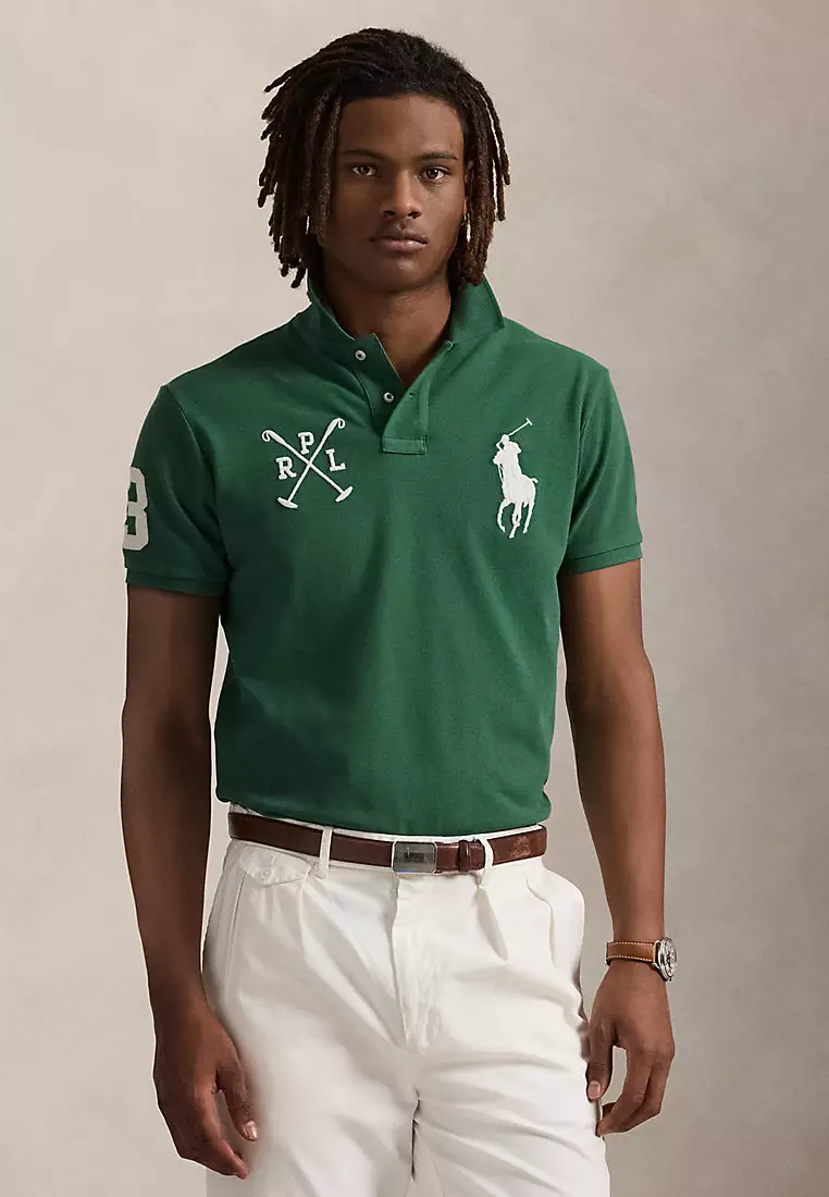 Buy Polo Ralph Lauren Custom Slim Fit Big Pony Mesh Polo Shirt