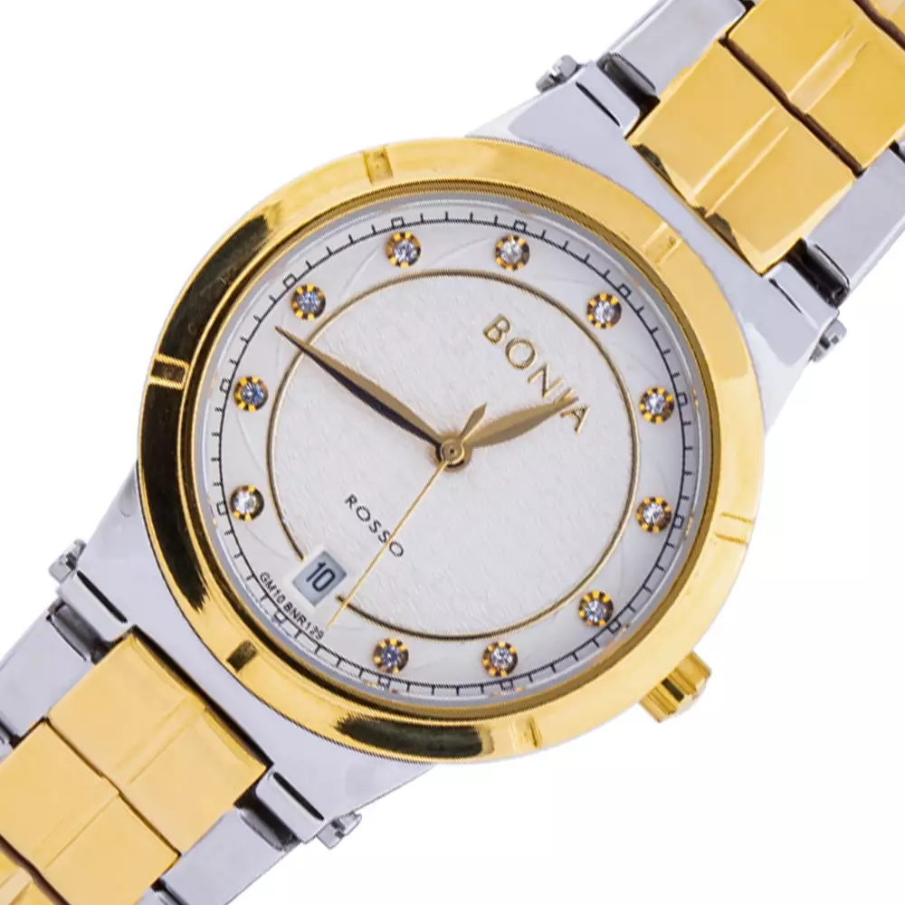 Bonia Rosso BR129-2117 - Jam Tangan Wanita - Silver Gold