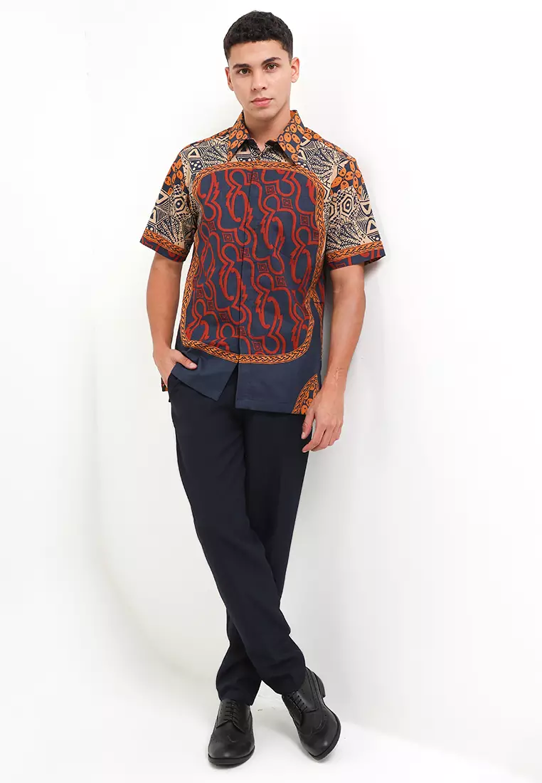 Hem Body Fit Batik Parang Kawung