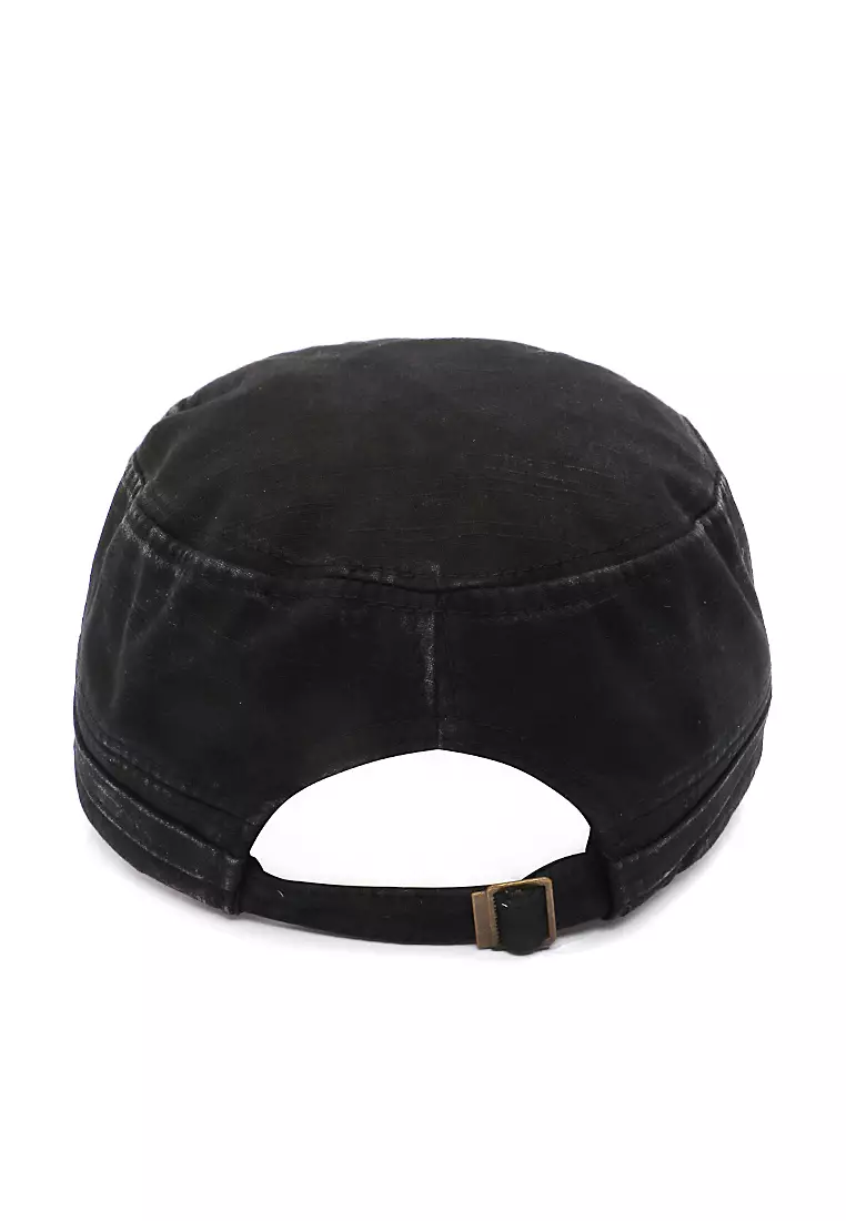 Aldrich Caps Comando Unisex Military Army Casual Strap Adjusted Material Cotton ORIGINAL - Black