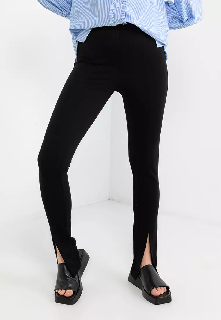 High-Waisted Split-Front Pixie Skinny Pants for Women