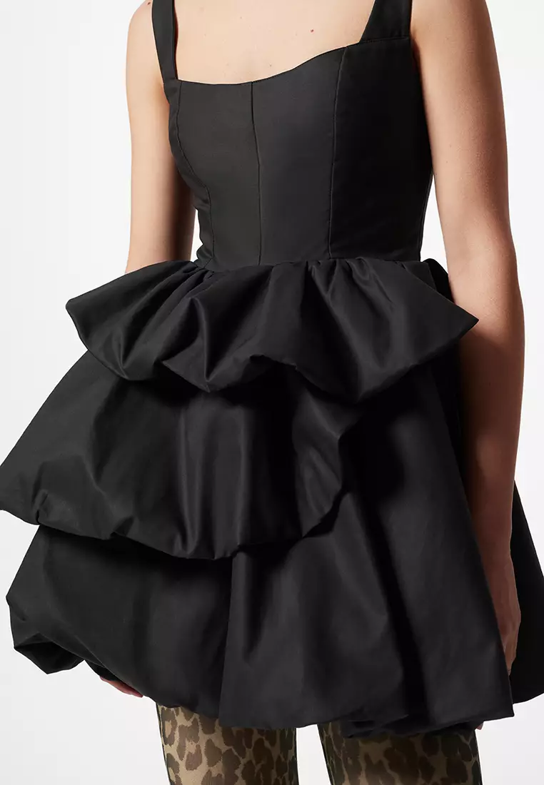 Tiered Bubble Mini Dress