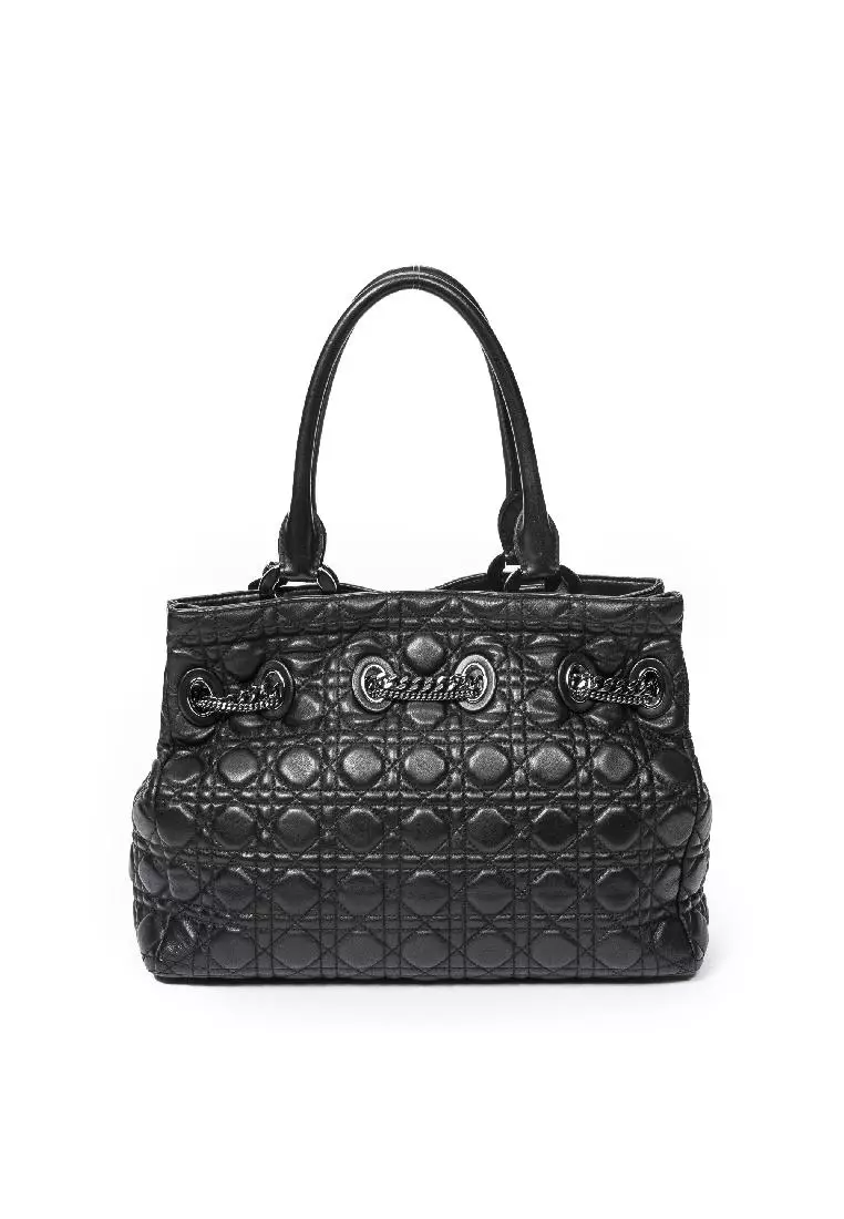 Christian dior black tote new arrivals