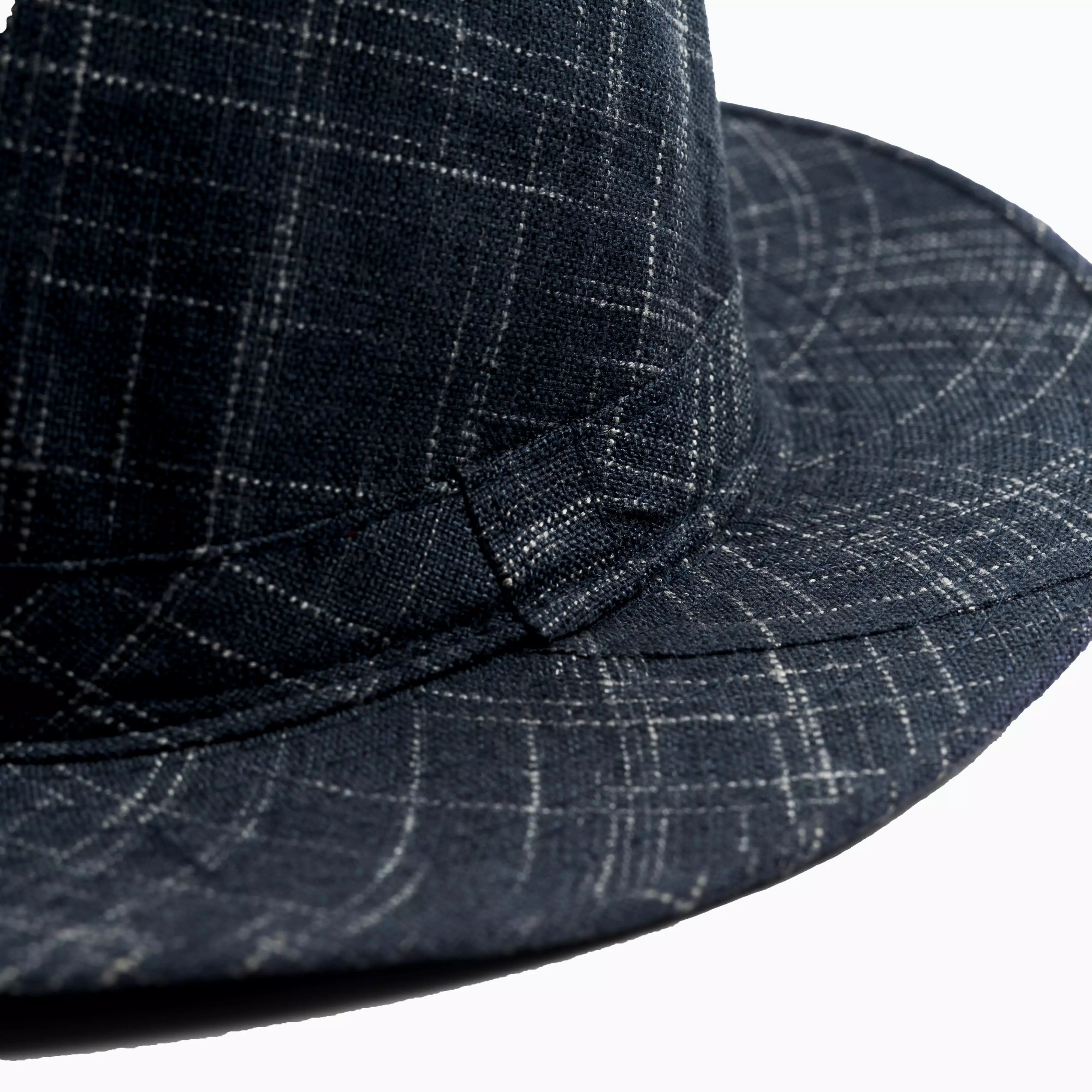 Houseofcuff Topi Panama Hat Fedora Pantai Cowboy Lebar Unisex Navy