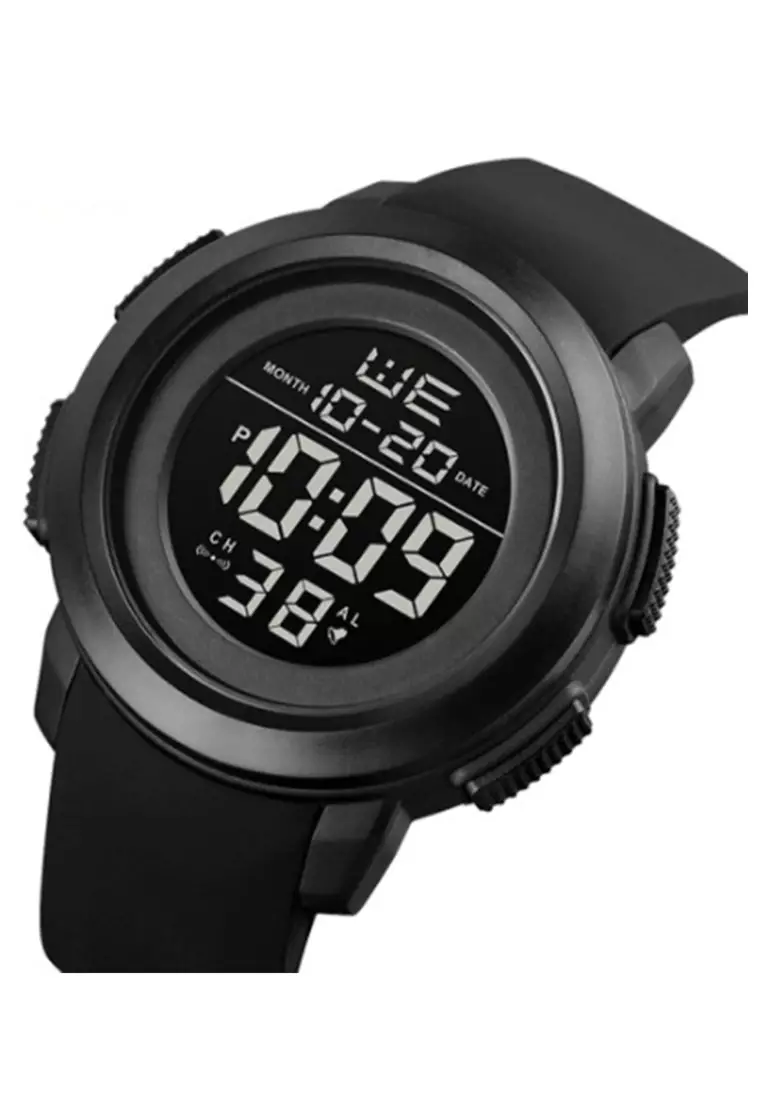 Jam Tangan Digital Pria Waterproof Many Function Strap Tali Material PU Silicone BY61 ORIGINAL