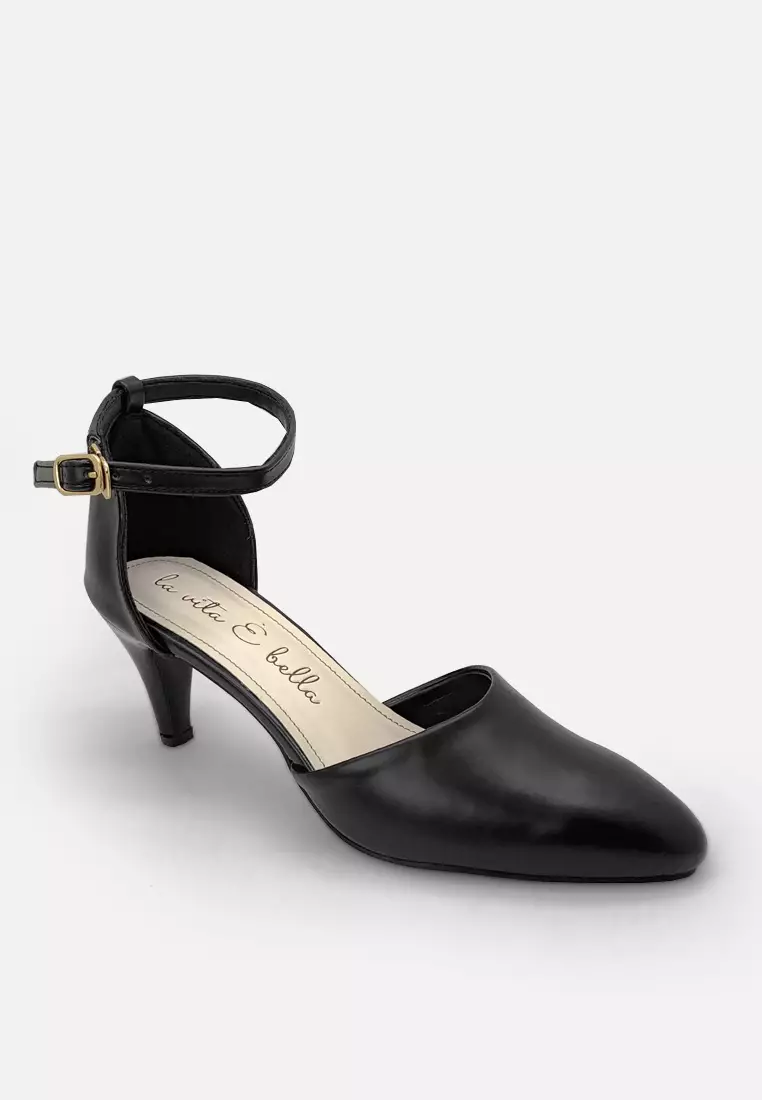 Chloe Pointed Toe Ankle Strap High Heels