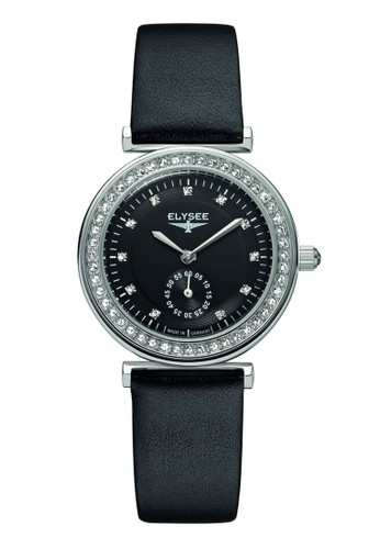 Elysee - Jam Tangan Wanita - Leather - 44006 - Maia Watches (Black)