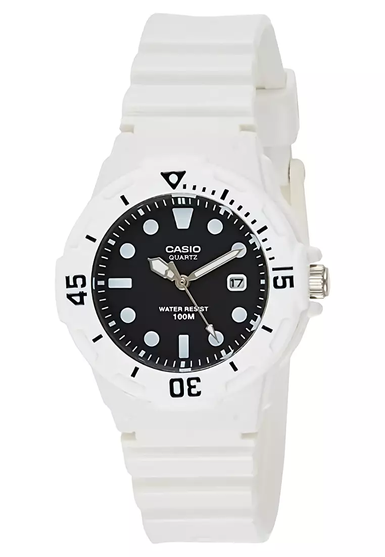 Casio - Jam Tangan Wanita - White - Resin Strap - LRW-200H-1EVDF