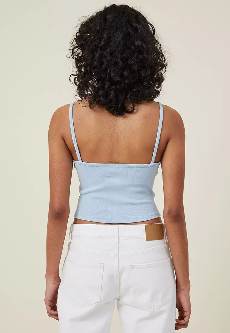 Graphic Rib Cami Top