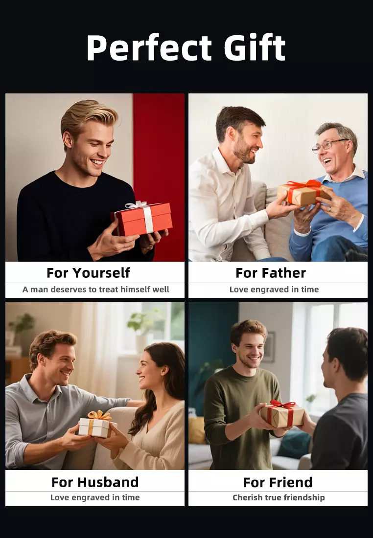 Jam Tangan Pria Kuarsa Luminous Tanggal Kasual Tali Stainless Steel Jam Tangan Cowok 8080 allblack