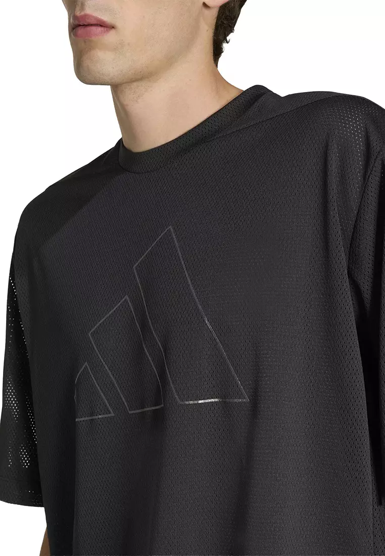 Buy ADIDAS D4T Power Essentials Workout Mesh T-Shirt Online | ZALORA ...