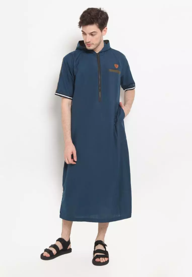 Zayidan Gamis Jubah Muslim Pria Atha Hoodie - Tosca