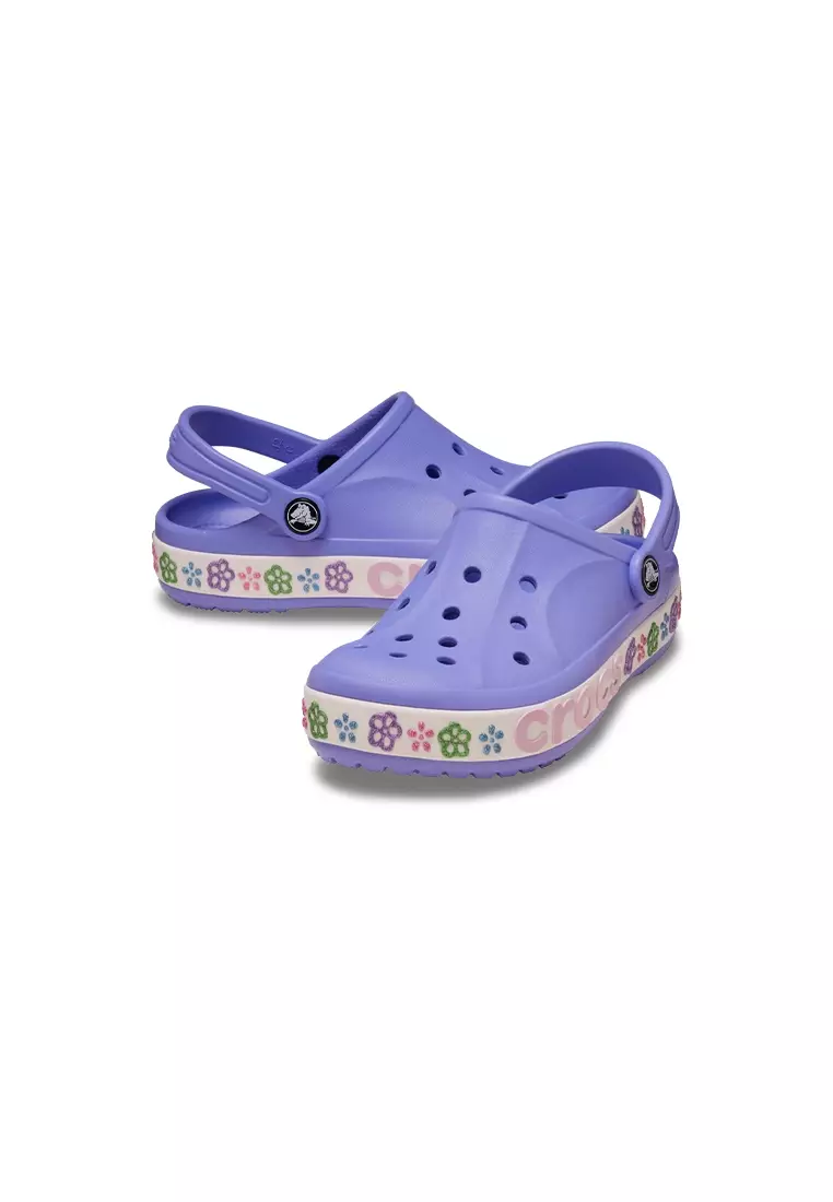 Kids' Bayaband Flower Band Clog  in Digital Violet