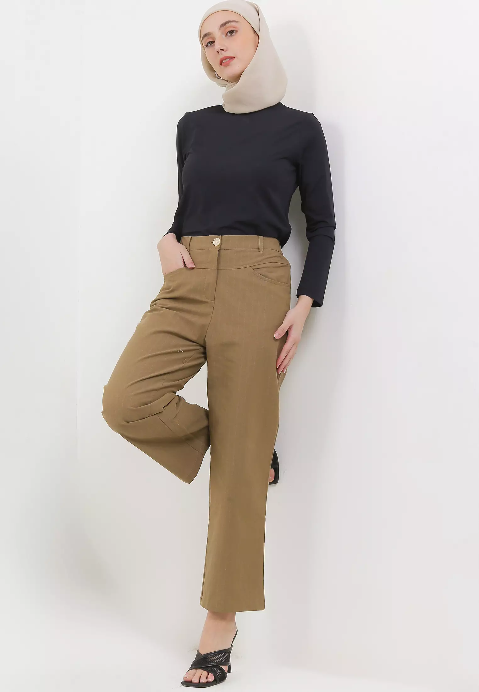 MFMW Denesha Celana Panjang Kulot Olive