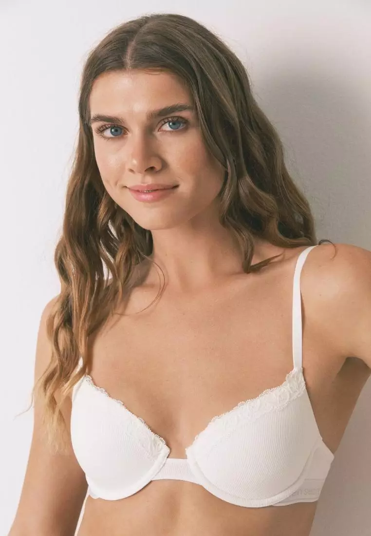 Beautiful Classic Ivory Cotton Bra