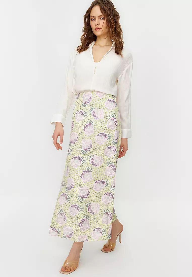 Printed Maxi Skirt
