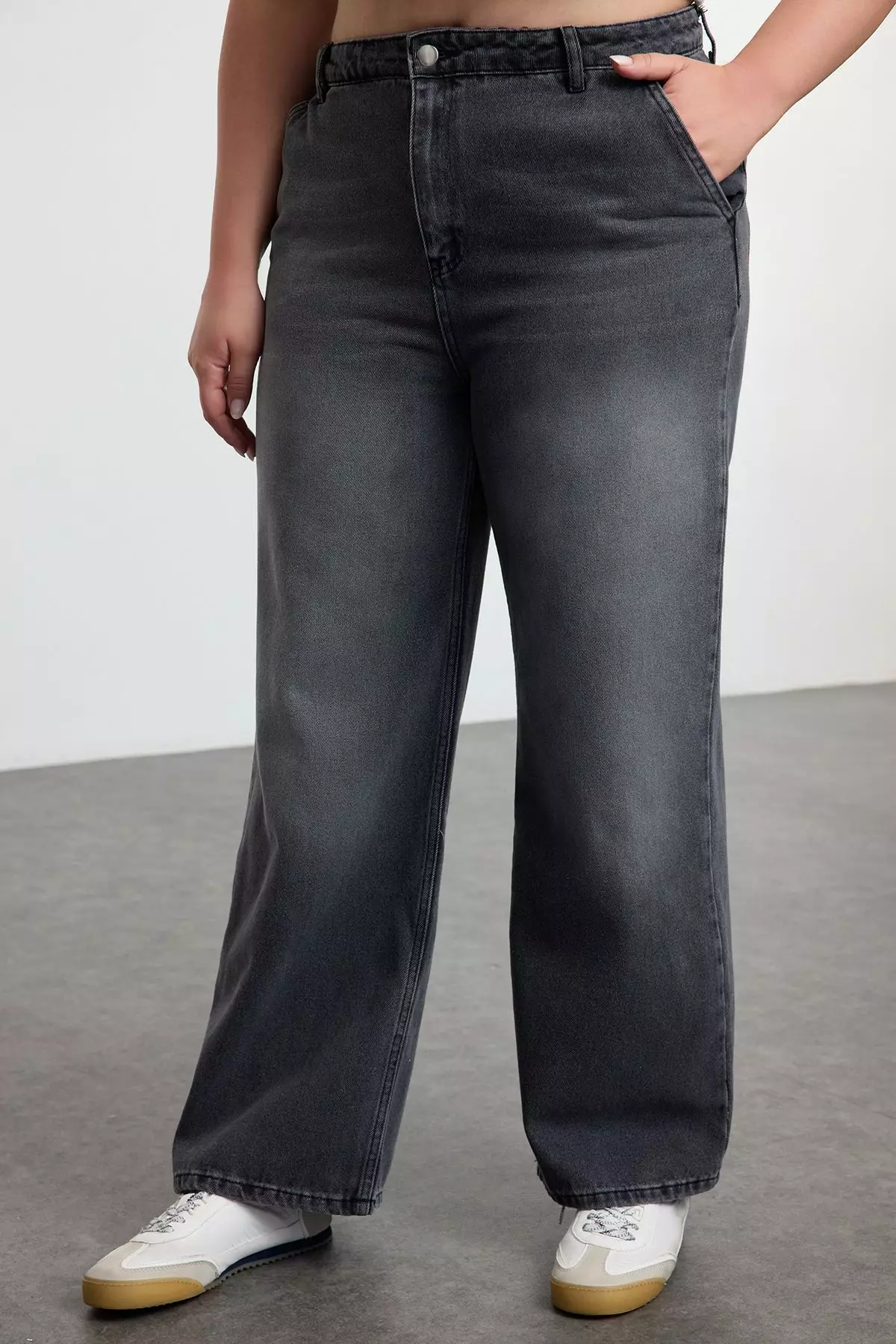 High Waist Wide Leg Plus Size Wide Leg Jeans