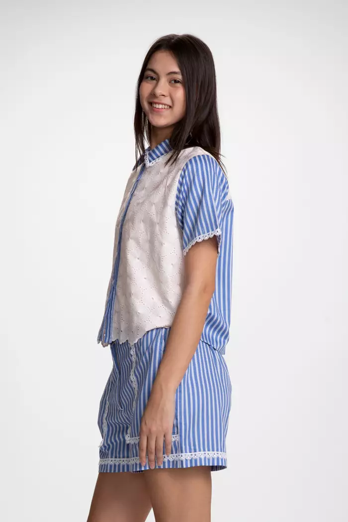 COTTONINK - Atasan Kemeja Wanita Blush Pink Doan #BestSeller