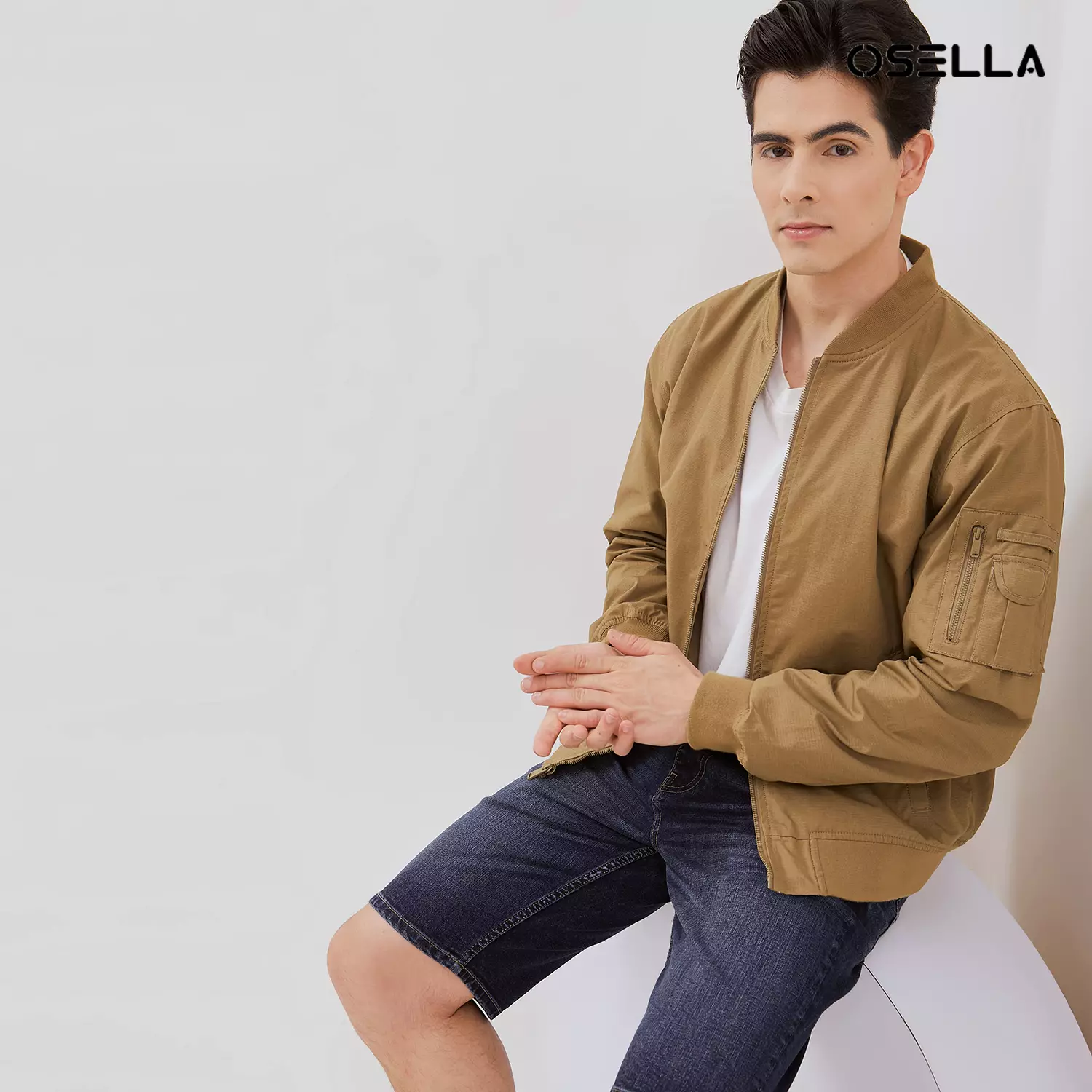 [NEW] Osella Bomber Ripstop Jacket With Woven Living 2061500299 | Jaket Bomber Laki Laki