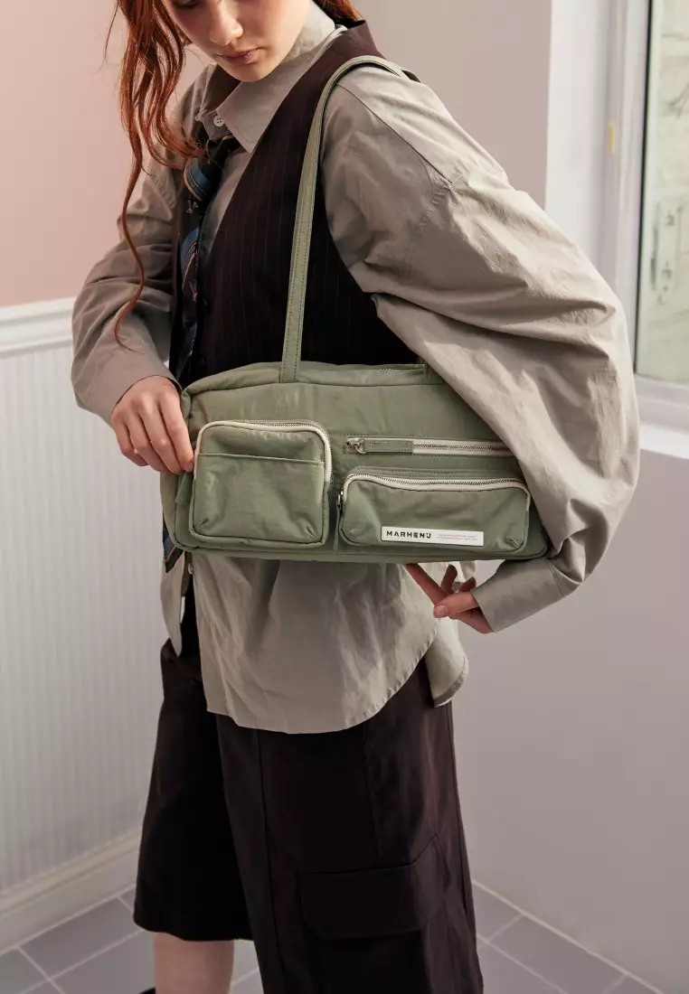 DANA Nylon Shoulder Bag Mint