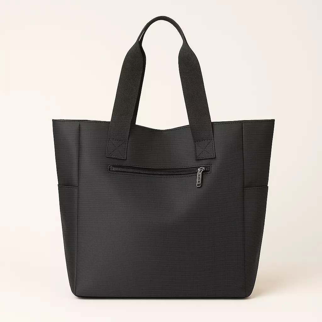 Wakakids Tas Bahu Totebag Polos Premium Nylon Tas Jinjing Wanita dan Pria Model Slim K329 Venjr Navy