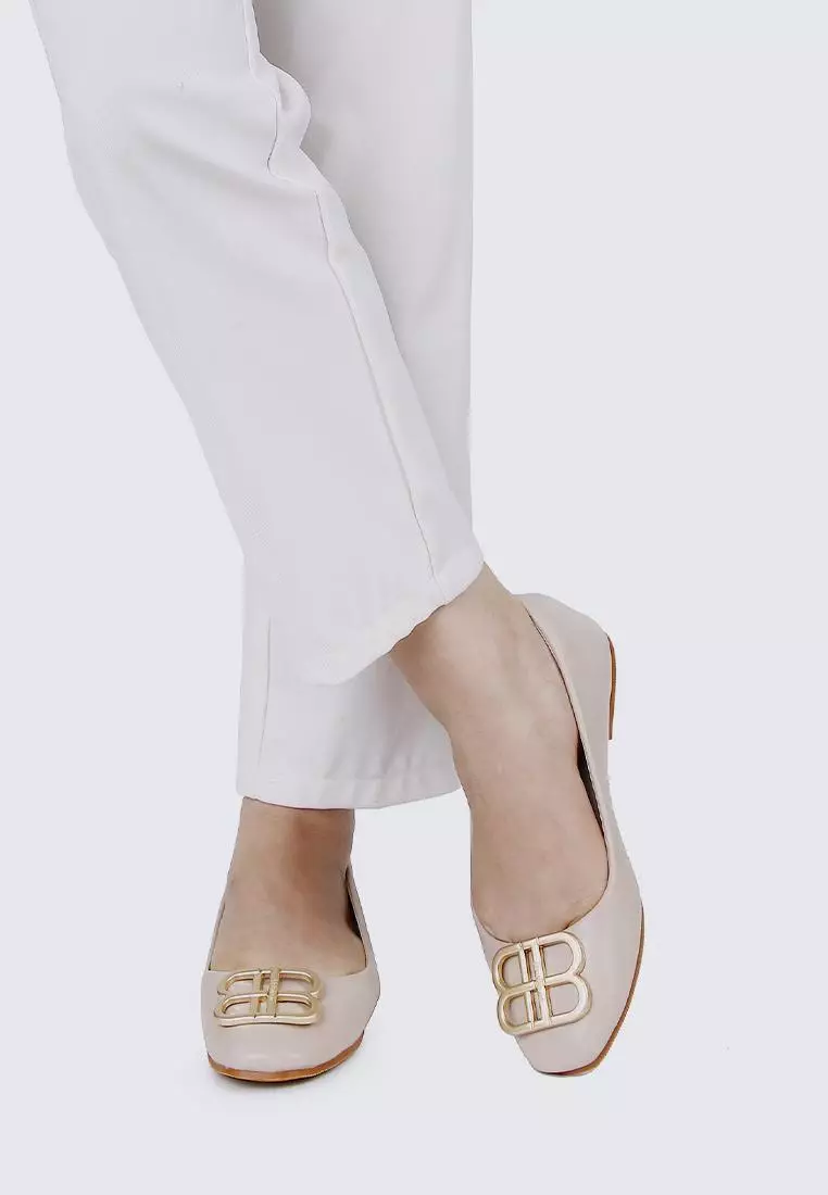 Brenda Comfy Ballerina In Taupe