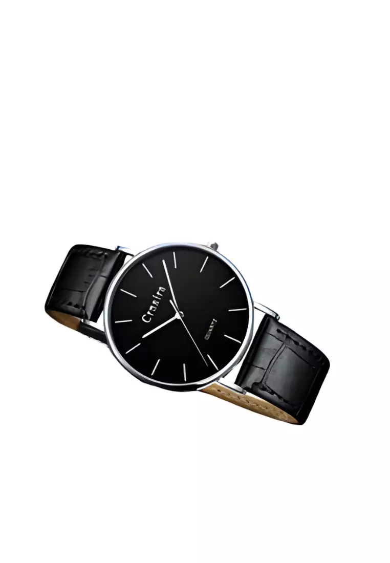 Buy Lara New Korean-Style Simple Leather-Strap Men's Quartz Watch